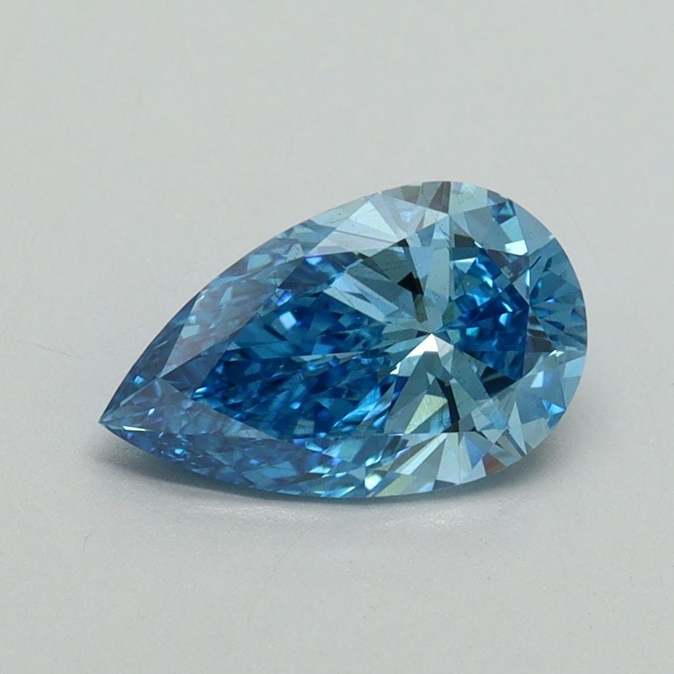 Loose Diamond - PEAR 1.12ct Fancy Vivid Blue VS2: Loose Diamond - PEAR 1.12ct Fancy Vivid Blue VS2 Source: This is a real non-mined Diamond that has been grown in a lab Shape: PEAR Carats: 1.12 Color: Fancy Vivid Blue Certification: IGI Video: