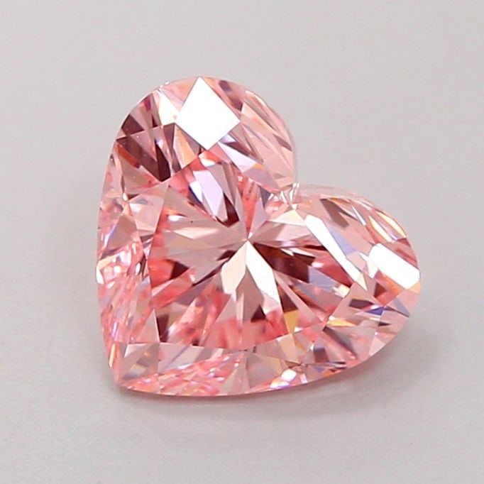 Loose Diamond - HEART 1.97ct Fancy Vivid Pink VS1: Loose Diamond - HEART 1.97ct Fancy Vivid Pink VS1 Source: This is a real non-mined Diamond that has been grown in a lab Shape: HEART Carats: 1.97 Color: Fancy Vivid Pink Certification: IGI Video: