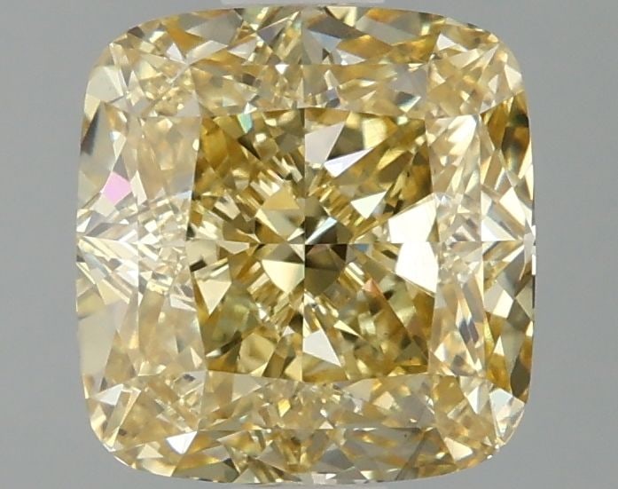 Loose Diamond - CUSHION MODIFIED 3.06ct Fancy Intense Yellow VS1: Loose Diamond - CUSHION MODIFIED 3.06ct Fancy Intense Yellow VS1 Source: This is a real non-mined Diamond that has been grown in a lab Shape: CUSHION MODIFIED Carats: 3.06 Color: Fancy Intense Yellow