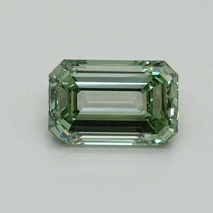 Loose Diamond - EMERALD 0.49ct Fancy Vivid Green VS1 (1 of 1)