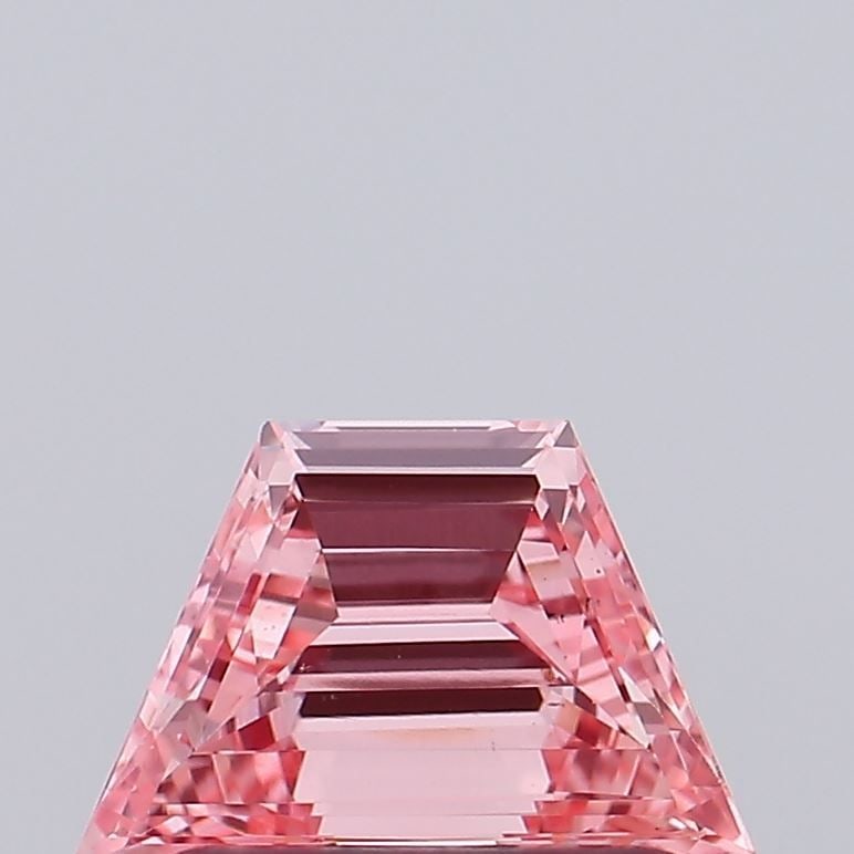 Loose Diamond - TRAPEZOID 0.65ct Fancy Intense Pink VS1: Loose Diamond - TRAPEZOID 0.65ct Fancy Intense Pink VS1 Source: This is a real non-mined Diamond that has been grown in a lab Shape: TRAPEZOID Carats: 0.65 Color: Fancy Intense Pink Certification: NON