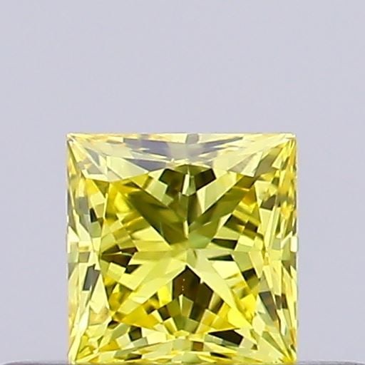 Loose Diamond - PRINCESS 0.26ct Fancy Vivid Yellow VVS2: Loose Diamond - PRINCESS 0.26ct Fancy Vivid Yellow VVS2 Source: This is a real non-mined Diamond that has been grown in a lab Shape: PRINCESS Carats: 0.26 Color: Fancy Vivid Yellow Certification: NONE