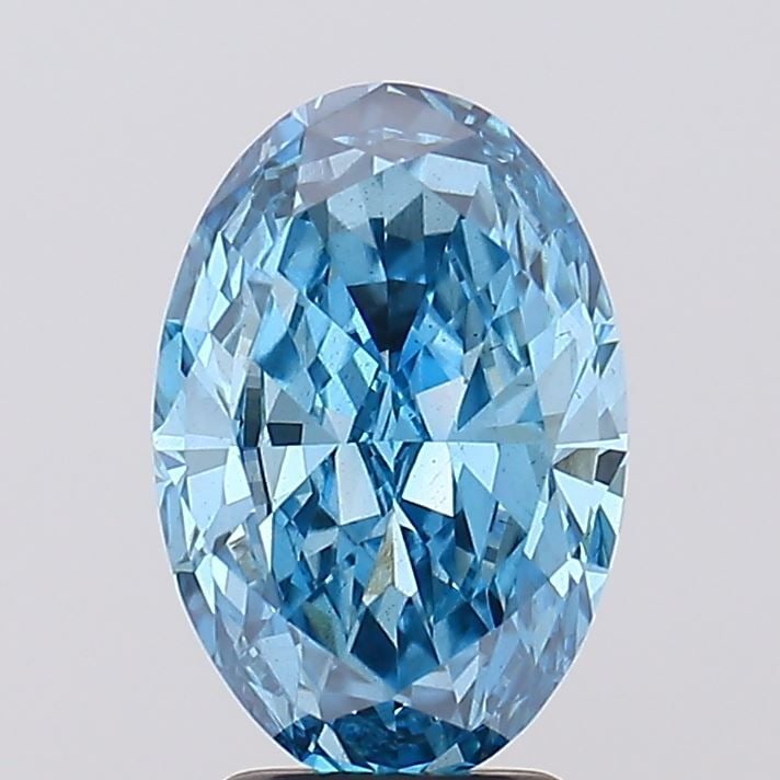 Loose Diamond - OVAL 2.79ct Fancy Vivid Blue VS2: Loose Diamond - OVAL 2.79ct Fancy Vivid Blue VS2 Source: This is a real non-mined Diamond that has been grown in a lab Shape: OVAL Carats: 2.79 Color: Fancy Vivid Blue Certification: IGI Video:
