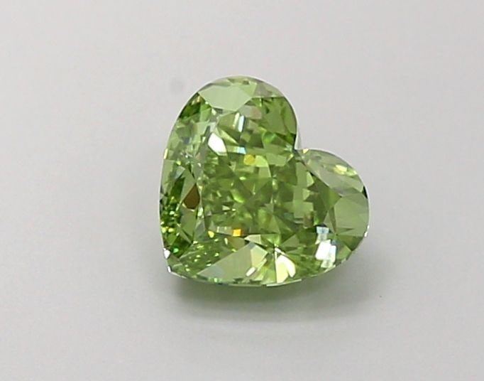 Loose Diamond - HEART 1.01ct Fancy Vivid Green VS2: Loose Diamond - HEART 1.01ct Fancy Vivid Green VS2 Source: This is a real non-mined Diamond that has been grown in a lab Shape: HEART Carats: 1.01 Color: Fancy Vivid Green Certification: IGI Video: