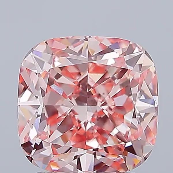 Loose Diamond - CUSHION BRILLIANT 3.13ct Fancy Intense Pink VS1: Loose Diamond - CUSHION BRILLIANT 3.13ct Fancy Intense Pink VS1 Source: This is a real non-mined Diamond that has been grown in a lab Shape: CUSHION BRILLIANT Carats: 3.13 Color: Fancy Intense Pink Ce