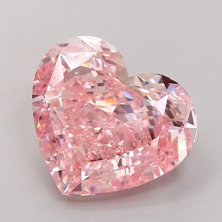 Loose Diamond - HEART 5.5ct Fancy Intense Pink VS1: Loose Diamond - HEART 5.5ct Fancy Intense Pink VS1 Source: This is a real non-mined Diamond that has been grown in a lab Shape: HEART Carats: 5.5 Color: Fancy Intense Pink Certification: IGI Video: