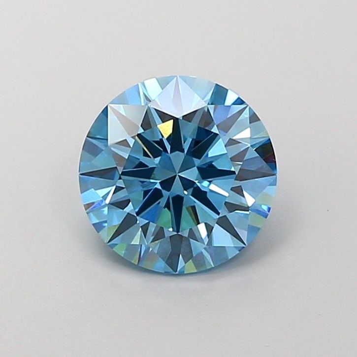Ideal Loose Diamond - ROUND 1.54ct Fancy Vivid Blue VVS2: Ideal Loose Diamond - ROUND 1.54ct Fancy Vivid Blue VVS2 Source: This is a real non-mined Diamond that has been grown in a lab Shape: ROUND Carats: 1.54 Color: Fancy Vivid Blue Certification: IGI Vide