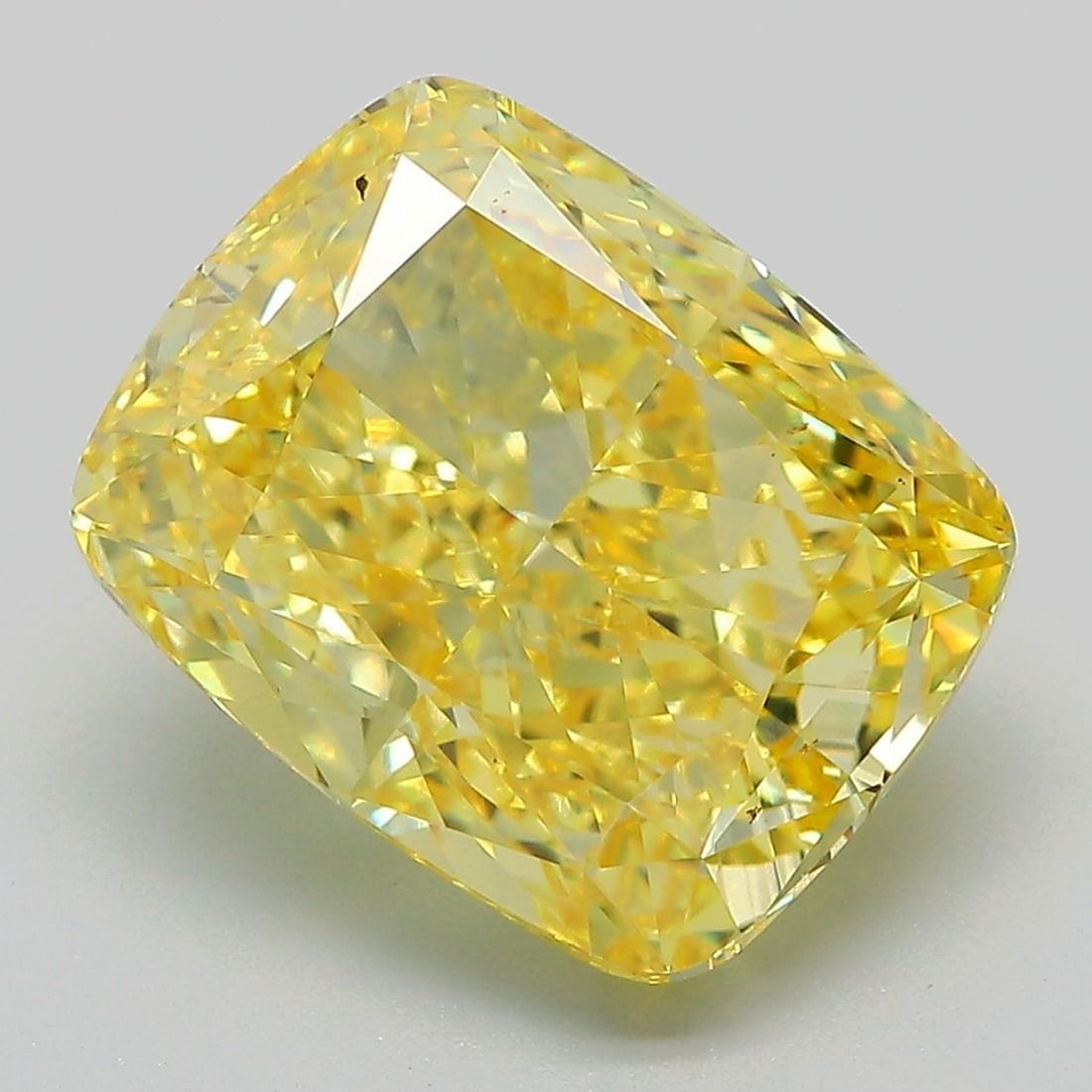 Loose Diamond - CUSHION MODIFIED 7.05ct Fancy Vivid Yellow VS1: Loose Diamond - CUSHION MODIFIED 7.05ct Fancy Vivid Yellow VS1 Source: This is a real non-mined Diamond that has been grown in a lab Shape: CUSHION MODIFIED Carats: 7.05 Color: Fancy Vivid Yellow Cert