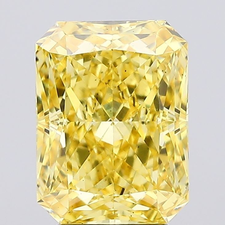 Loose Diamond - RADIANT 3.81ct Fancy Vivid Yellow VS2: Loose Diamond - RADIANT 3.81ct Fancy Vivid Yellow VS2 Source: This is a real non-mined Diamond that has been grown in a lab Shape: RADIANT Carats: 3.81 Color: Fancy Vivid Yellow Certification: IGI Vid