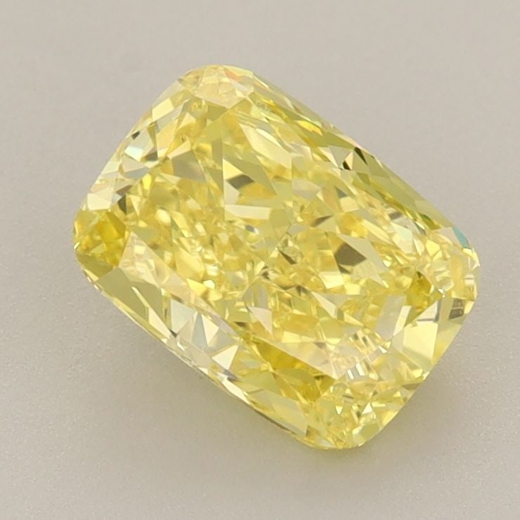 Loose Diamond - CUSHION BRILLIANT 1.51ct Fancy Vivid Yellow VVS2: Loose Diamond - CUSHION BRILLIANT 1.51ct Fancy Vivid Yellow VVS2 Source: This is a real non-mined Diamond that has been grown in a lab Shape: CUSHION BRILLIANT Carats: 1.51 Color: Fancy Vivid Yellow C