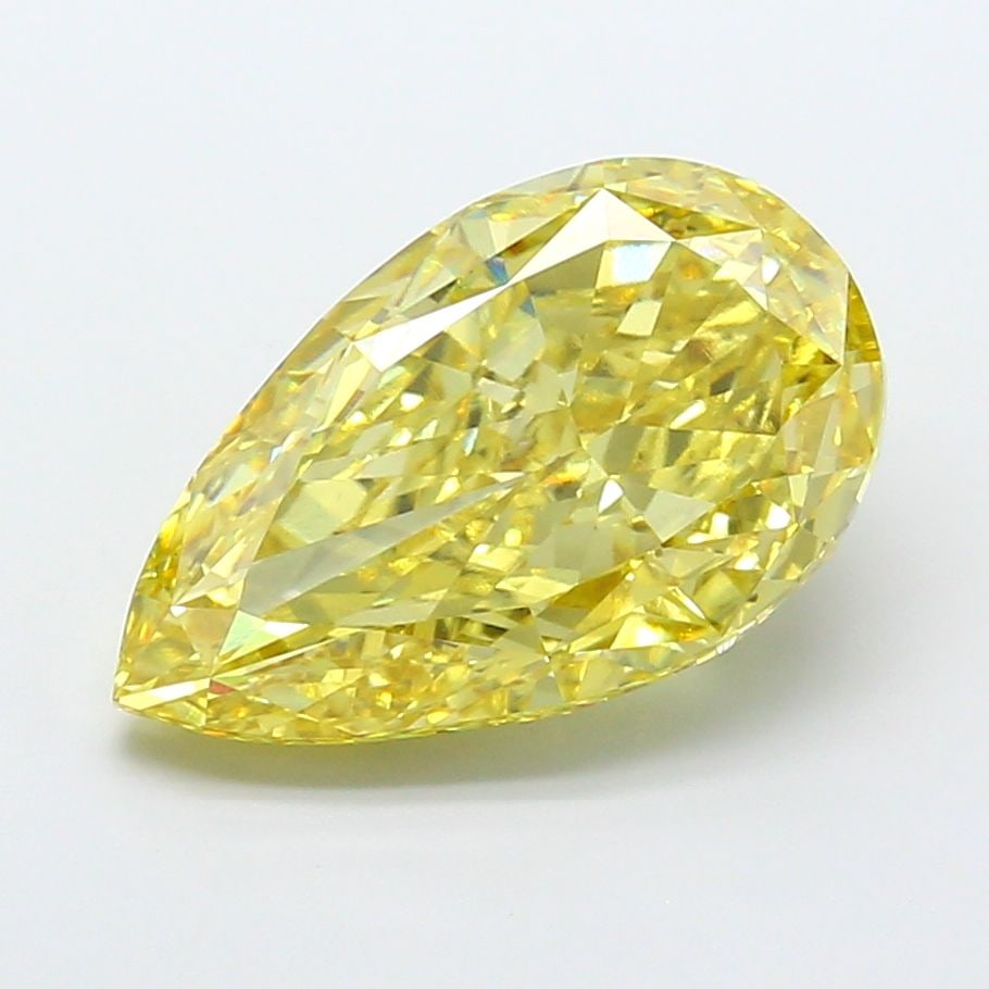 Loose Diamond - PEAR 9.02ct Fancy Intense Yellow VS1: Loose Diamond - PEAR 9.02ct Fancy Intense Yellow VS1 Source: This is a real non-mined Diamond that has been grown in a lab Shape: PEAR Carats: 9.02 Color: Fancy Intense Yellow Certification: IGI Video