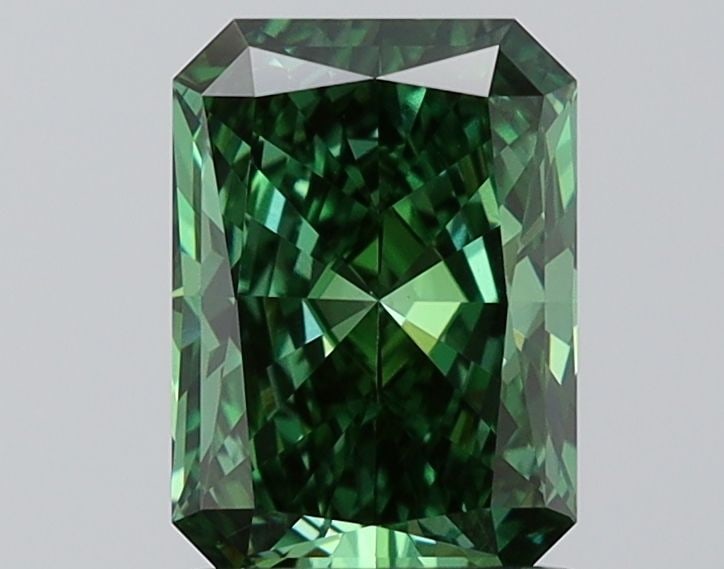 Loose Diamond - RADIANT 1.58ct Fancy Vivid Green VVS2 (1 of 1)