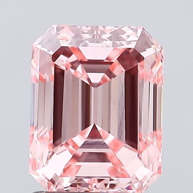 Loose Diamond - EMERALD 1.56ct Fancy Vivid Pink VS1: Loose Diamond - EMERALD 1.56ct Fancy Vivid Pink VS1 Source: This is a real non-mined Diamond that has been grown in a lab Shape: EMERALD Carats: 1.56 Color: Fancy Vivid Pink Certification: IGI