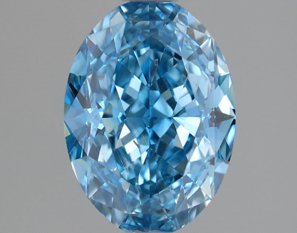 Loose Diamond - OVAL 1.69ct Fancy Vivid Blue VS2: Loose Diamond - OVAL 1.69ct Fancy Vivid Blue VS2 Source: This is a real non-mined Diamond that has been grown in a lab Shape: OVAL Carats: 1.69 Color: Fancy Vivid Blue Certification: IGI Video:
