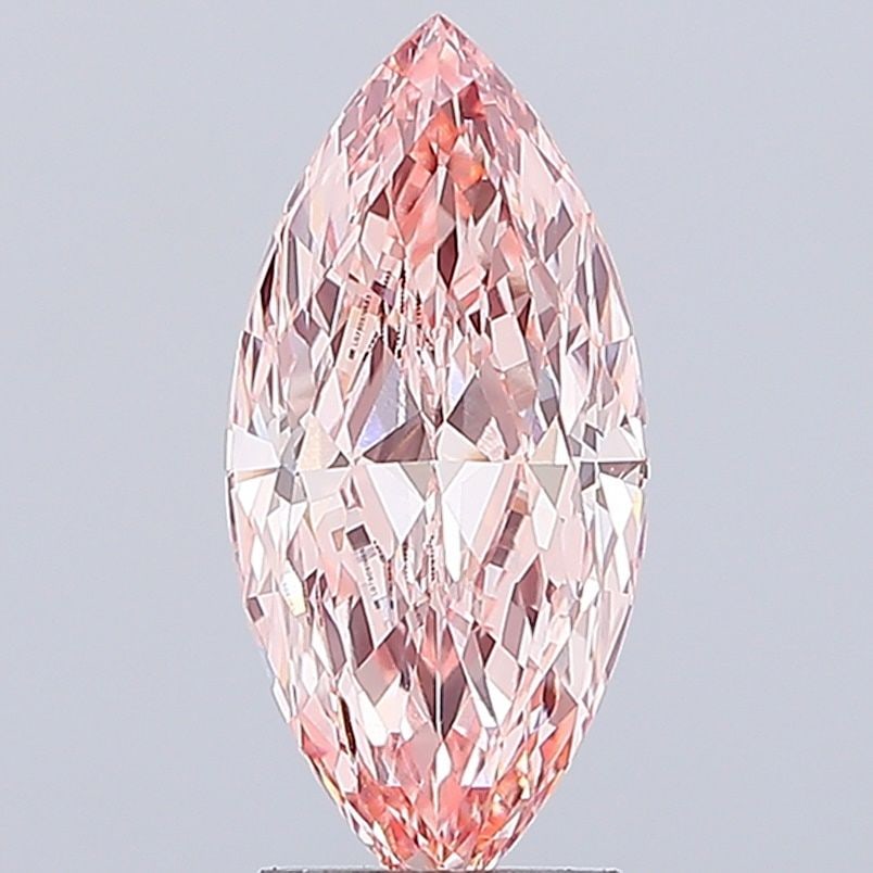Loose Diamond - MARQUISE 2.66ct Fancy Intense Pink VS1: Loose Diamond - MARQUISE 2.66ct Fancy Intense Pink VS1 Source: This is a real non-mined Diamond that has been grown in a lab Shape: MARQUISE Carats: 2.66 Color: Fancy Intense Pink Certification: IGI V