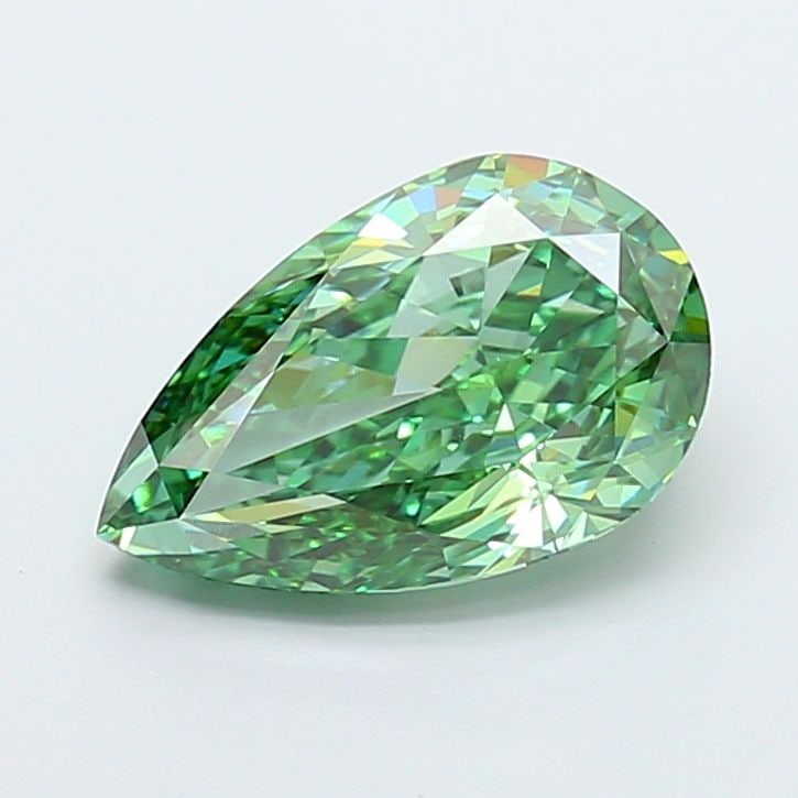 Loose Diamond - PEAR 5.07ct Fancy Vivid Green VS1 (1 of 1)