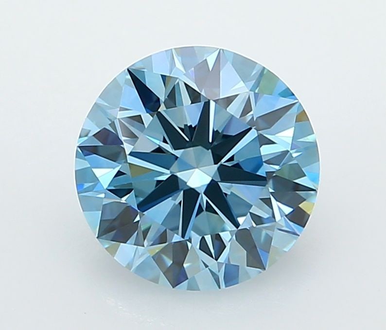 Ideal Loose Diamond - ROUND 2.06ct Fancy Vivid Blue VVS2: Ideal Loose Diamond - ROUND 2.06ct Fancy Vivid Blue VVS2 Source: This is a real non-mined Diamond that has been grown in a lab Shape: ROUND Carats: 2.06 Color: Fancy Vivid Blue Certification: IGI Vide