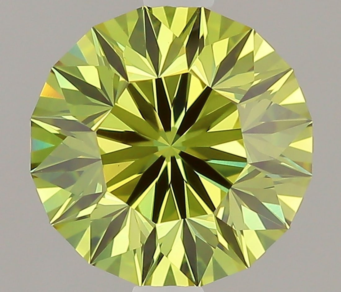 Loose Diamond - OTHER 1.07ct Fancy Vivid Yellowish Green VS1: Loose Diamond - OTHER 1.07ct Fancy Vivid Yellowish Green VS1 Source: This is a real non-mined Diamond that has been grown in a lab Shape: OTHER Carats: 1.07 Color: Fancy Vivid Yellowish Green Certific