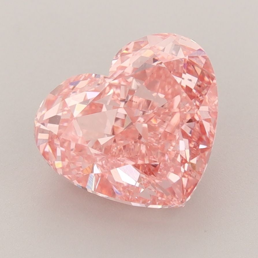 Loose Diamond - HEART 3.19ct Fancy Vivid Pink VS1: Loose Diamond - HEART 3.19ct Fancy Vivid Pink VS1 Source: This is a real non-mined Diamond that has been grown in a lab Shape: HEART Carats: 3.19 Color: Fancy Vivid Pink Certification: IGI Video: