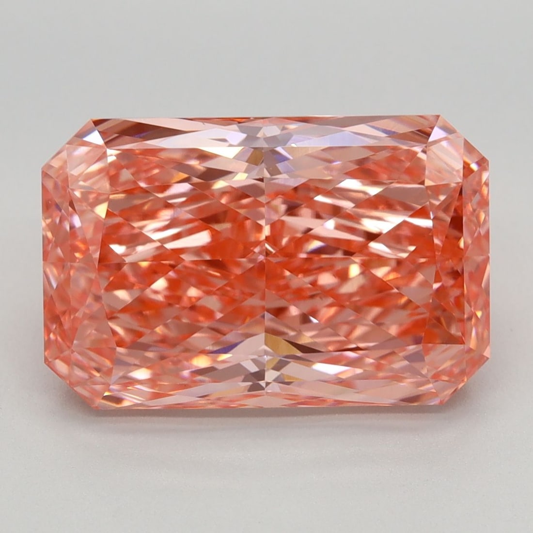 Loose Diamond - RADIANT 5.39ct Fancy Vivid Pink VS1: Loose Diamond - RADIANT 5.39ct Fancy Vivid Pink VS1 Source: This is a real non-mined Diamond that has been grown in a lab Shape: RADIANT Carats: 5.39 Color: Fancy Vivid Pink Certification: IGI Video:
