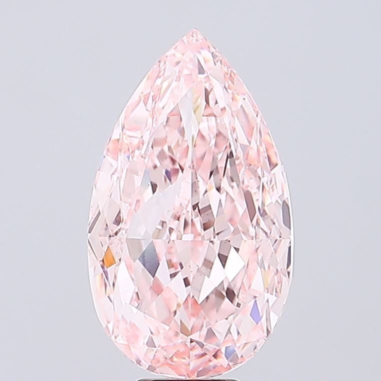 Loose Diamond - PEAR 13.09ct Fancy Intense Pink VS1: Loose Diamond - PEAR 13.09ct Fancy Intense Pink VS1 Source: This is a real non-mined Diamond that has been grown in a lab Shape: PEAR Carats: 13.09 Color: Fancy Intense Pink Certification: IGI Video: