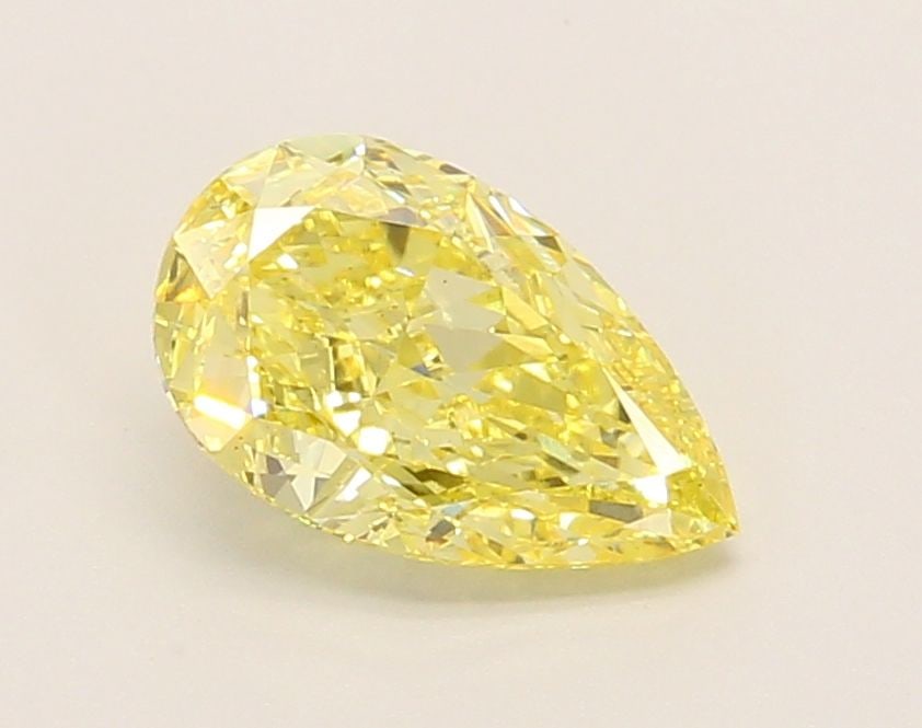 Loose Diamond - PEAR 1.4ct Fancy Intense Yellow VS1: Loose Diamond - PEAR 1.4ct Fancy Intense Yellow VS1 Source: This is a real non-mined Diamond that has been grown in a lab Shape: PEAR Carats: 1.4 Color: Fancy Intense Yellow Certification: IGI