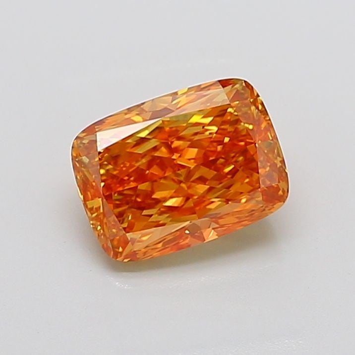 Loose Diamond - CUSHION MODIFIED 2.61ct Fancy Vivid Pinkish Orange VVS2 (1 of 1)