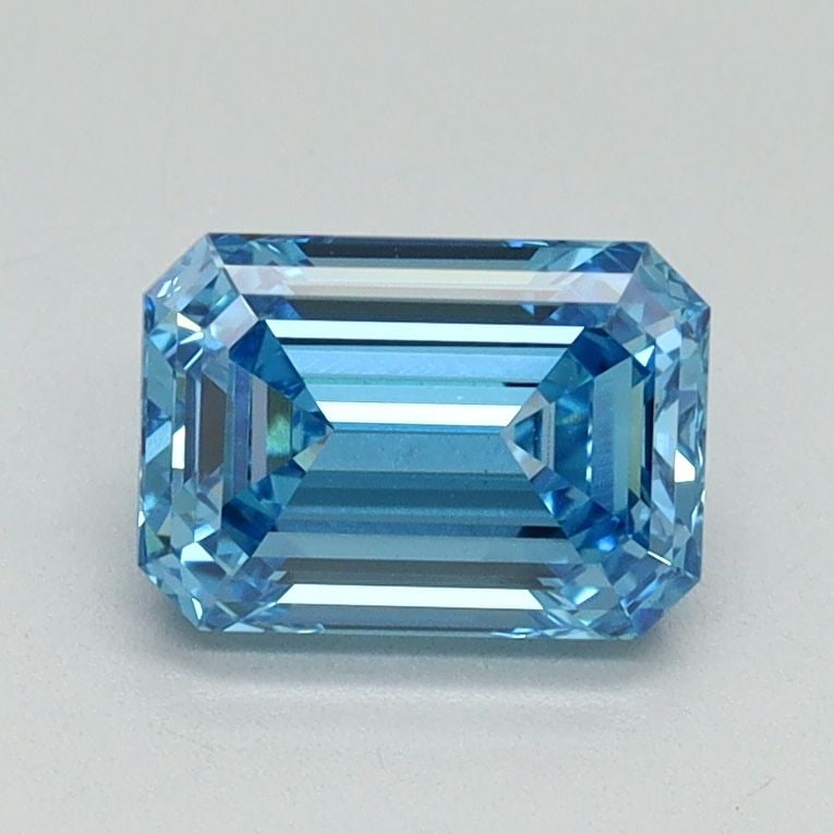 Loose Diamond - EMERALD 1.1ct Fancy Vivid Blue VS1: Loose Diamond - EMERALD 1.1ct Fancy Vivid Blue VS1 Source: This is a real non-mined Diamond that has been grown in a lab Shape: EMERALD Carats: 1.1 Color: Fancy Vivid Blue Certification: IGI Video: