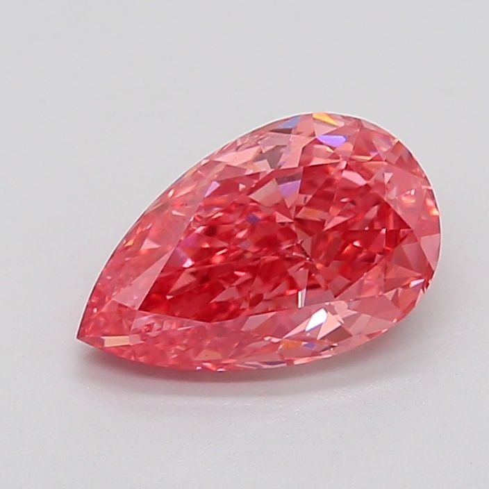 Loose Diamond - PEAR 2.1ct Fancy Vivid Reddish Pink VS2: Loose Diamond - PEAR 2.1ct Fancy Vivid Reddish Pink VS2 Source: This is a real non-mined Diamond that has been grown in a lab Shape: PEAR Carats: 2.1 Color: Fancy Vivid Reddish Pink Certification: NON