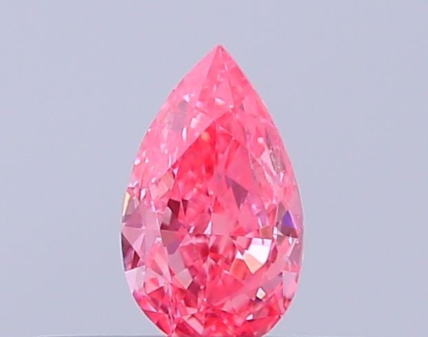 Loose Diamond - PEAR 0.23ct Fancy Vivid Pink SI2: Loose Diamond - PEAR 0.23ct Fancy Vivid Pink SI2 Source: This is a real non-mined Diamond that has been grown in a lab Shape: PEAR Carats: 0.23 Color: Fancy Vivid Pink Certification: IGI Video: