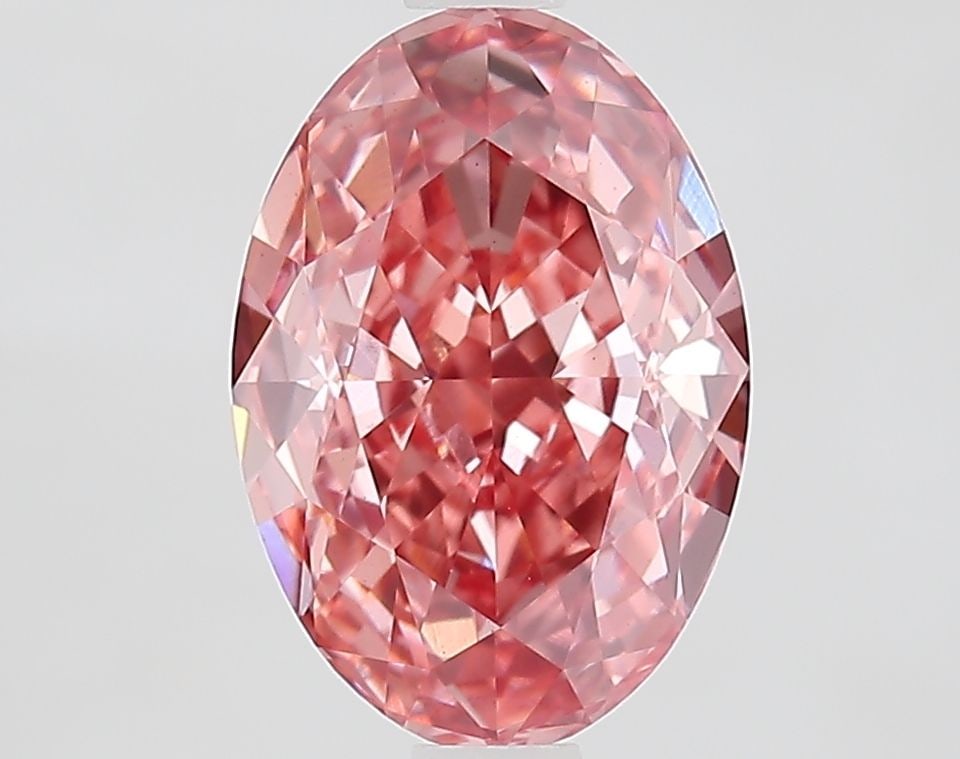Loose Diamond - OVAL 1.93ct Fancy Vivid Pink VVS2: Loose Diamond - OVAL 1.93ct Fancy Vivid Pink VVS2 Source: This is a real non-mined Diamond that has been grown in a lab Shape: OVAL Carats: 1.93 Color: Fancy Vivid Pink Certification: IGI Video:
