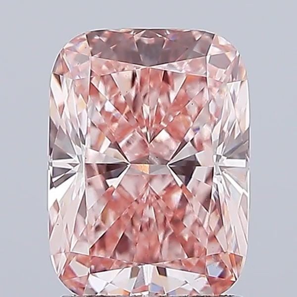 Loose Diamond - CUSHION MODIFIED 2.06ct Fancy Intense Pink VS1: Loose Diamond - CUSHION MODIFIED 2.06ct Fancy Intense Pink VS1 Source: This is a real non-mined Diamond that has been grown in a lab Shape: CUSHION MODIFIED Carats: 2.06 Color: Fancy Intense Pink Cert