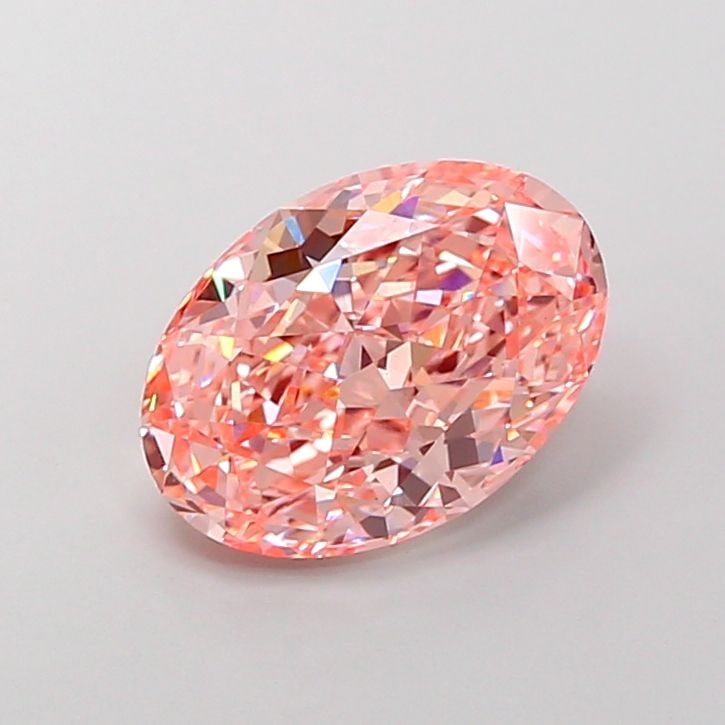 Loose Diamond - OVAL 3.91ct Fancy Vivid Pink VS1: Loose Diamond - OVAL 3.91ct Fancy Vivid Pink VS1 Source: This is a real non-mined Diamond that has been grown in a lab Shape: OVAL Carats: 3.91 Color: Fancy Vivid Pink Certification: IGI Video:
