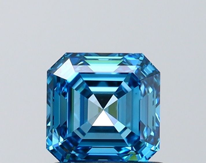 Loose Diamond - ASSCHER 1.17ct Fancy Vivid Blue VS1: Loose Diamond - ASSCHER 1.17ct Fancy Vivid Blue VS1 Source: This is a real non-mined Diamond that has been grown in a lab Shape: ASSCHER Carats: 1.17 Color: Fancy Vivid Blue Certification: IGI
