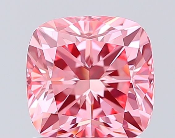 Loose Diamond - CUSHION MODIFIED 1.56ct Fancy Vivid Pink VVS2: Loose Diamond - CUSHION MODIFIED 1.56ct Fancy Vivid Pink VVS2 Source: This is a real non-mined Diamond that has been grown in a lab Shape: CUSHION MODIFIED Carats: 1.56 Color: Fancy Vivid Pink