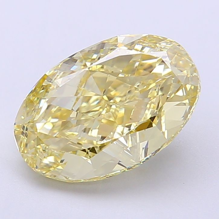 Loose Diamond - OVAL 3.12ct Fancy Light Yellow VS1: Loose Diamond - OVAL 3.12ct Fancy Light Yellow VS1 Source: This is a real non-mined Diamond that has been grown in a lab Shape: OVAL Carats: 3.12 Color: Fancy Light Yellow Certification: IGI Video: