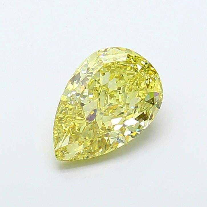 Loose Diamond - PEAR 5.04ct Fancy Intense Yellow VS2: Loose Diamond - PEAR 5.04ct Fancy Intense Yellow VS2 Source: This is a real non-mined Diamond that has been grown in a lab Shape: PEAR Carats: 5.04 Color: Fancy Intense Yellow Certification: IGI