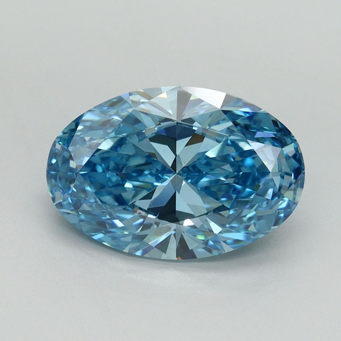 Loose Diamond - OVAL 3.13ct Fancy Vivid Blue VS1 (1 of 1)
