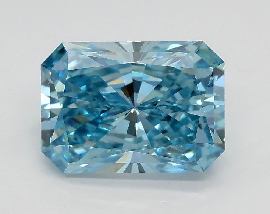 Loose Diamond - RADIANT 1.73ct Fancy Vivid Blue VS1: Loose Diamond - RADIANT 1.73ct Fancy Vivid Blue VS1 Source: This is a real non-mined Diamond that has been grown in a lab Shape: RADIANT Carats: 1.73 Color: Fancy Vivid Blue Certification: IGI