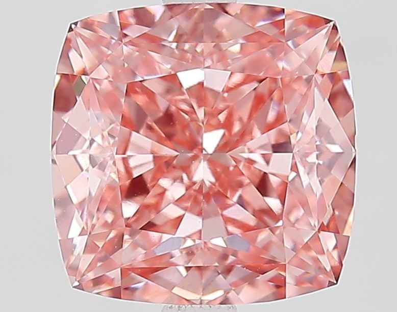 Loose Diamond - CUSHION MODIFIED 4.33ct Fancy Vivid Pink VVS2: Loose Diamond - CUSHION MODIFIED 4.33ct Fancy Vivid Pink VVS2 Source: This is a real non-mined Diamond that has been grown in a lab Shape: CUSHION MODIFIED Carats: 4.33 Color: Fancy Vivid Pink Certifi