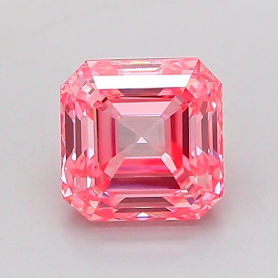 Loose Diamond - ASSCHER 1.03ct Fancy Vivid Pink VVS2: Loose Diamond - ASSCHER 1.03ct Fancy Vivid Pink VVS2 Source: This is a real non-mined Diamond that has been grown in a lab Shape: ASSCHER Carats: 1.03 Color: Fancy Vivid Pink Certification: IGI Video: