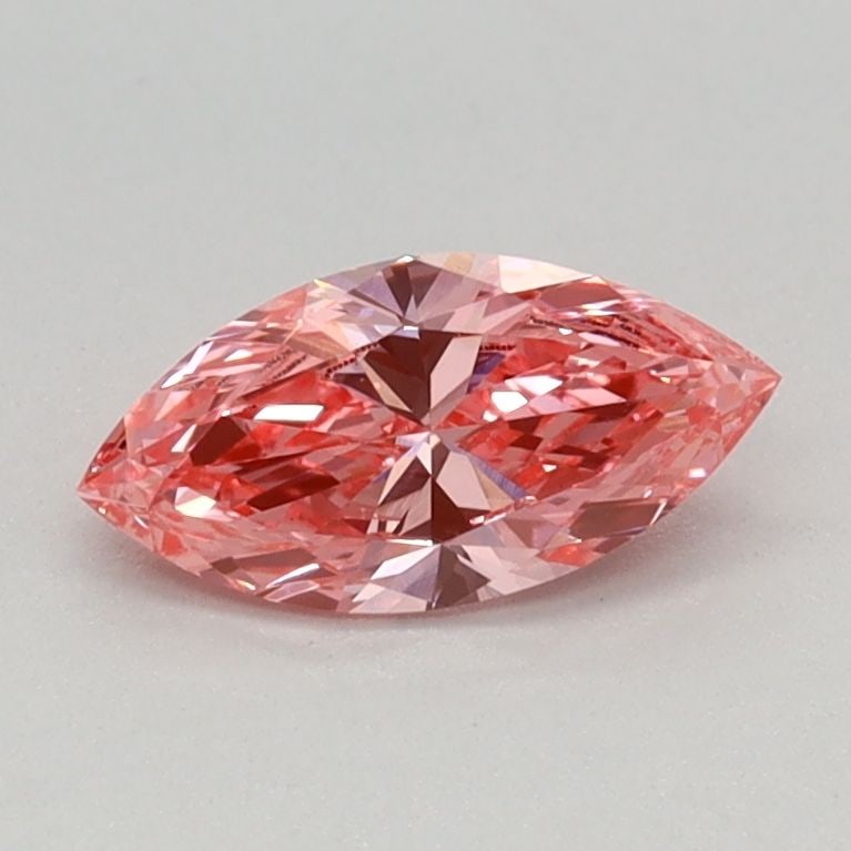 Loose Diamond - MARQUISE 0.38ct Fancy Vivid Pink VVS2: Loose Diamond - MARQUISE 0.38ct Fancy Vivid Pink VVS2 Source: This is a real non-mined Diamond that has been grown in a lab Shape: MARQUISE Carats: 0.38 Color: Fancy Vivid Pink Certification: IGI Vide