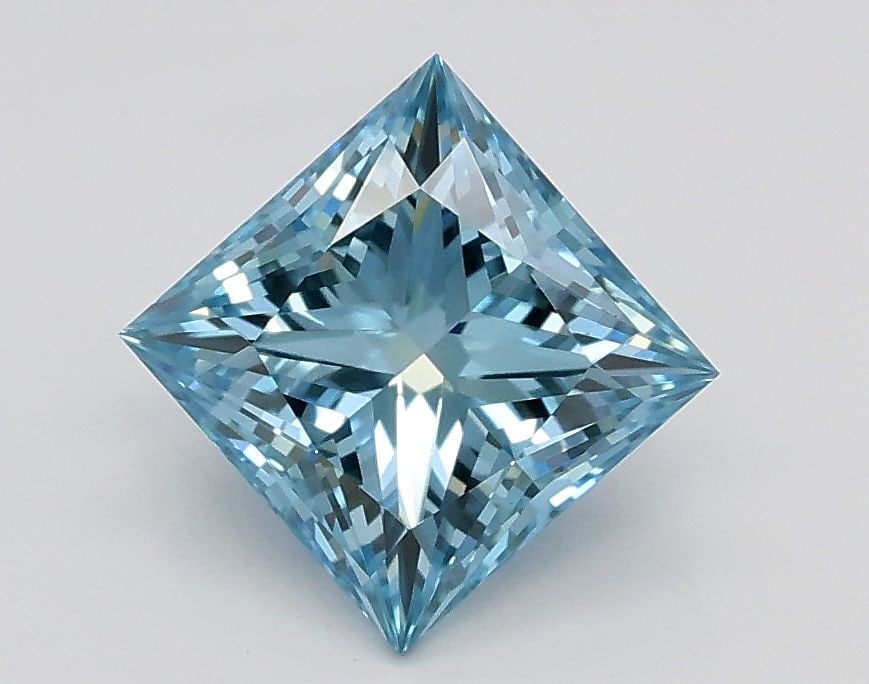 Loose Diamond - PRINCESS 1.21ct Fancy Intense Greenish Blue VS1 (1 of 1)
