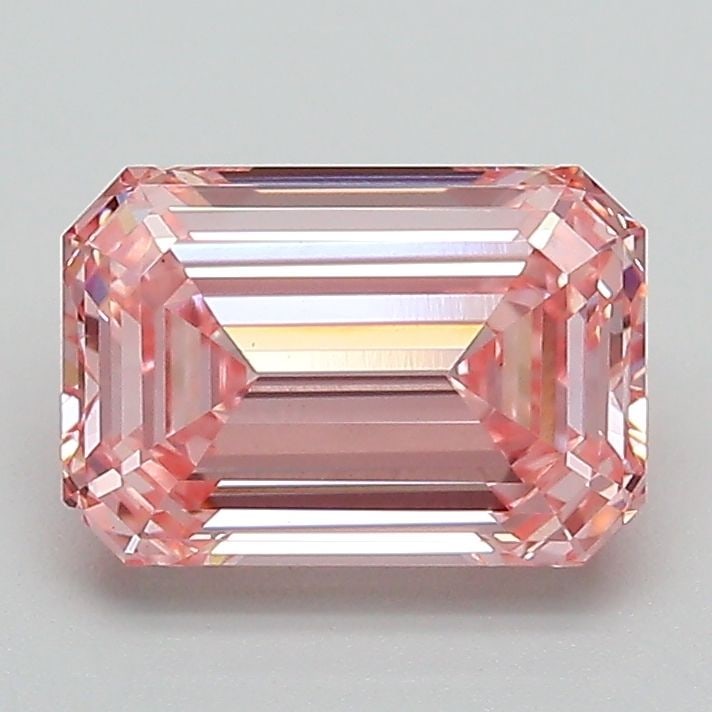 Loose Diamond - EMERALD 1.74ct Fancy Intense Pink VVS2: Loose Diamond - EMERALD 1.74ct Fancy Intense Pink VVS2 Source: This is a real non-mined Diamond that has been grown in a lab Shape: EMERALD Carats: 1.74 Color: Fancy Intense Pink Certification: IGI Vi