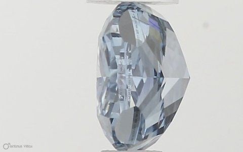 Loose Diamond - CUSHION MODIFIED 0.55ct Fancy Vivid Blue SI1 (1 of 1)
