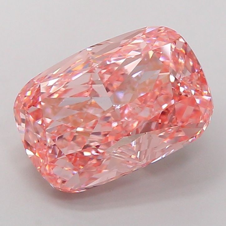 Loose Diamond - CUSHION MODIFIED 5.01ct Fancy Vivid Pink VS1: Loose Diamond - CUSHION MODIFIED 5.01ct Fancy Vivid Pink VS1 Source: This is a real non-mined Diamond that has been grown in a lab Shape: CUSHION MODIFIED Carats: 5.01 Color: Fancy Vivid Pink Certific