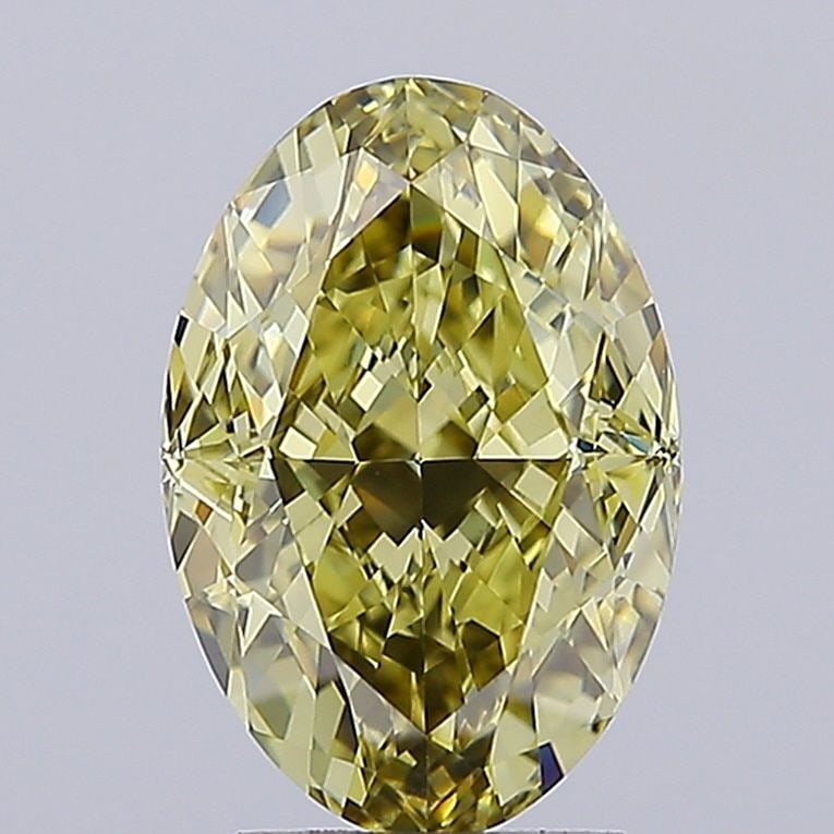 Loose Diamond - OVAL 4.01ct Fancy Intense Gray Yellow VVS2 (1 of 1)