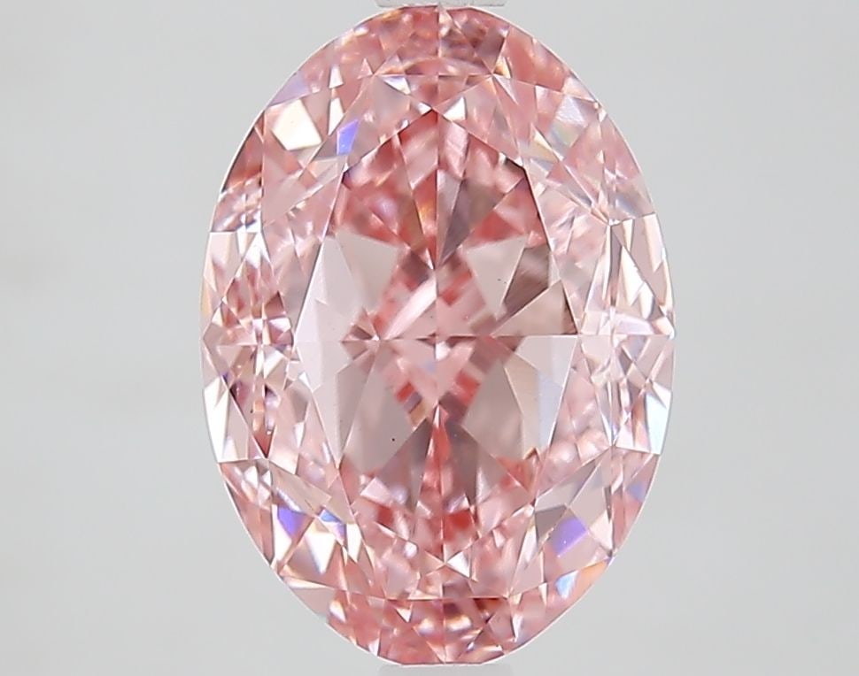 Loose Diamond - OVAL 3.48ct Fancy Vivid Pink VS1: Loose Diamond - OVAL 3.48ct Fancy Vivid Pink VS1 Source: This is a real non-mined Diamond that has been grown in a lab Shape: OVAL Carats: 3.48 Color: Fancy Vivid Pink Certification: IGI Video:
