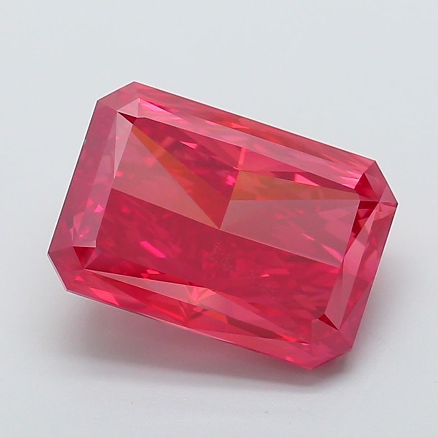 Loose Diamond - RADIANT 8.5ct Fancy Vivid Red VS1 (1 of 1)