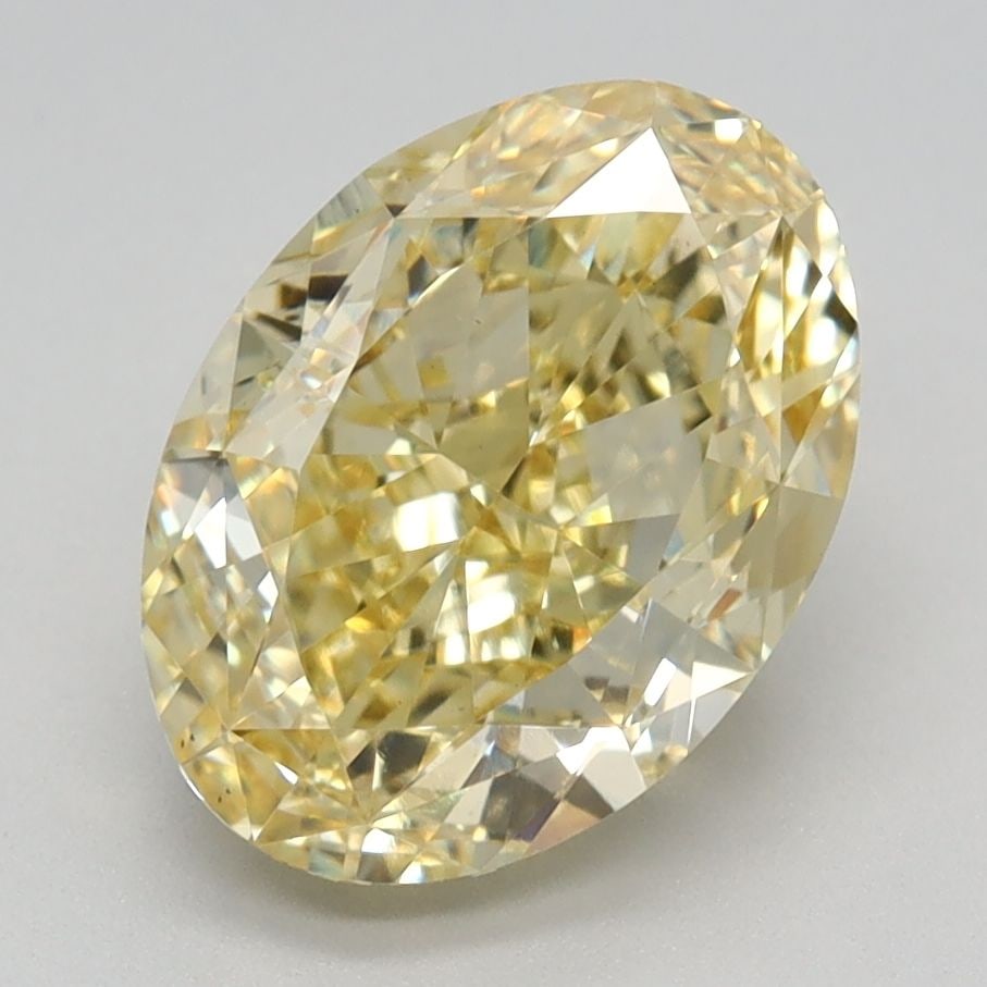 Loose Diamond - OVAL 2.71ct Fancy Intense Yellow VS1: Loose Diamond - OVAL 2.71ct Fancy Intense Yellow VS1 Source: This is a real non-mined Diamond that has been grown in a lab Shape: OVAL Carats: 2.71 Color: Fancy Intense Yellow Certification: IGI Video